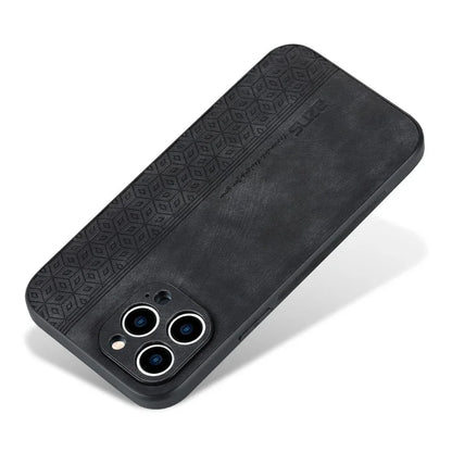 AZNS For iPhone 16 Pro Case Protective PU Leather Covered TPU Phone Shell
