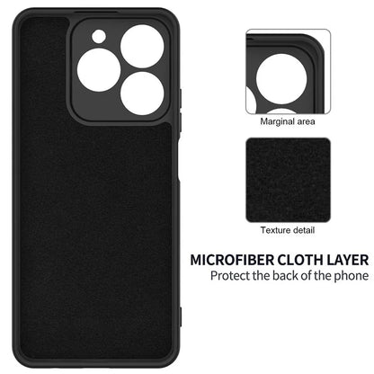 For Realme C61 4G Case Liquid Silicone Shockproof Phone Cover with Hand Strap