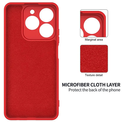 For Realme C61 4G Case Liquid Silicone Shockproof Phone Cover with Hand Strap