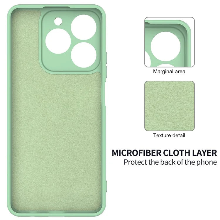 For Realme C61 4G Case Liquid Silicone Shockproof Phone Cover with Hand Strap