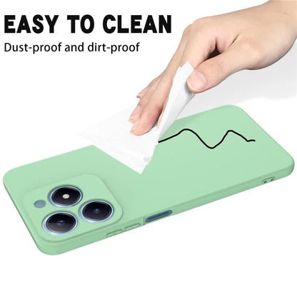 For Realme C61 4G Case Liquid Silicone Shockproof Phone Cover with Hand Strap