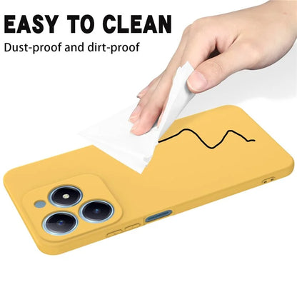 For Realme C61 4G Case Liquid Silicone Shockproof Phone Cover with Hand Strap