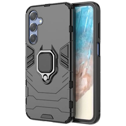 For Samsung Galaxy M35 5G Case Ring Kickstand PC+TPU Protective Phone Cover