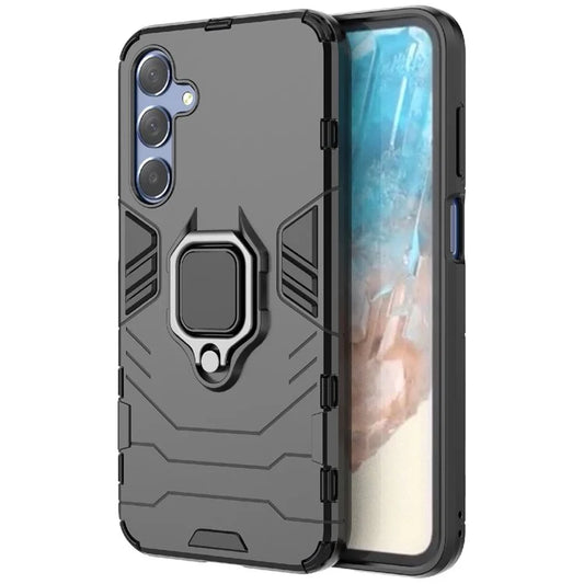 For Samsung Galaxy M35 5G Case Ring Kickstand PC+TPU Protective Phone Cover