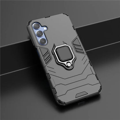 For Samsung Galaxy M35 5G Case Ring Kickstand PC+TPU Protective Phone Cover