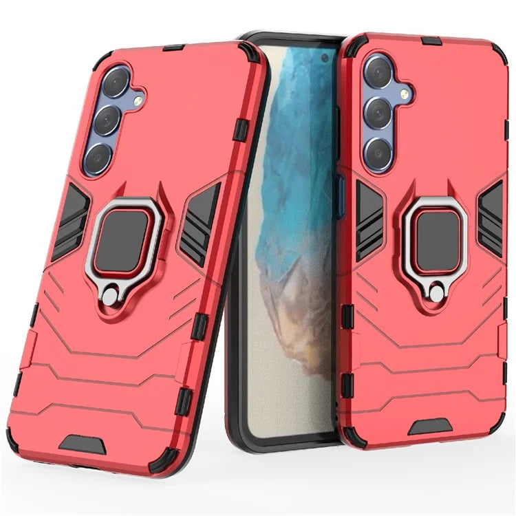 For Samsung Galaxy M35 5G Case Ring Kickstand PC+TPU Protective Phone Cover
