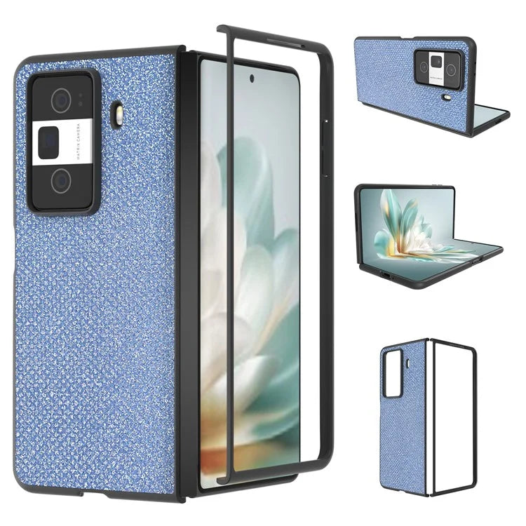 ABEEL For Honor Magic Vs3 5G Case Rhinestone Texture Leather+PC Phone Cover