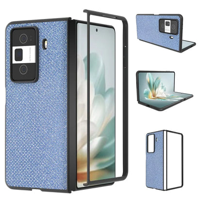ABEEL For Honor Magic Vs3 5G Case Rhinestone Texture Leather+PC Phone Cover