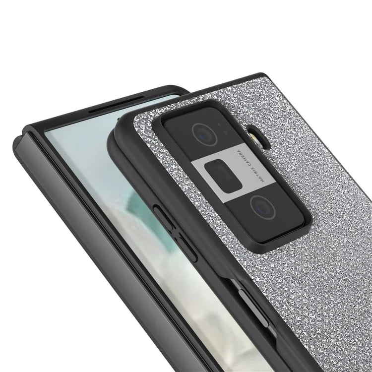 ABEEL For Honor Magic Vs3 5G Case Rhinestone Texture Leather+PC Phone Cover