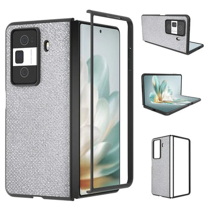 ABEEL For Honor Magic Vs3 5G Case Rhinestone Texture Leather+PC Phone Cover