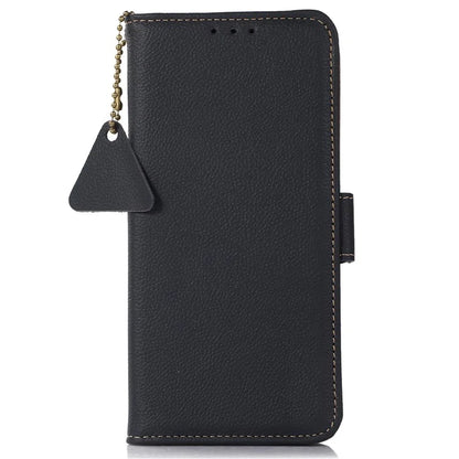 TJ For Sony Xperia 5 VI Stand Case Genuine Cow Leather Phone Cover RFID Blocking