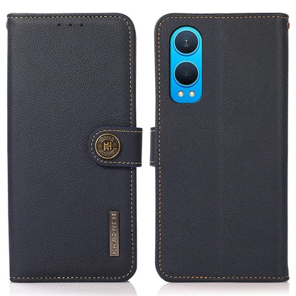 KHAZNEH For OnePlus Nord CE4 Lite 5G / Oppo K12x 5G (China) Phone Case Genuine Cow Leather Wallet Cover