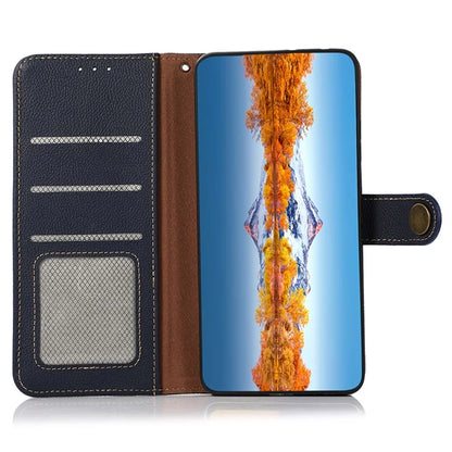 KHAZNEH For OnePlus Nord CE4 Lite 5G / Oppo K12x 5G (China) Phone Case Genuine Cow Leather Wallet Cover
