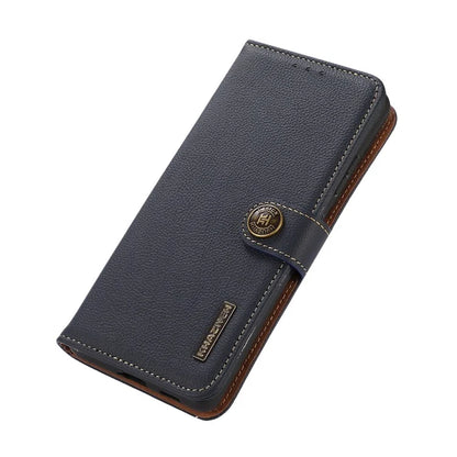 KHAZNEH For OnePlus Nord CE4 Lite 5G / Oppo K12x 5G (China) Phone Case Genuine Cow Leather Wallet Cover