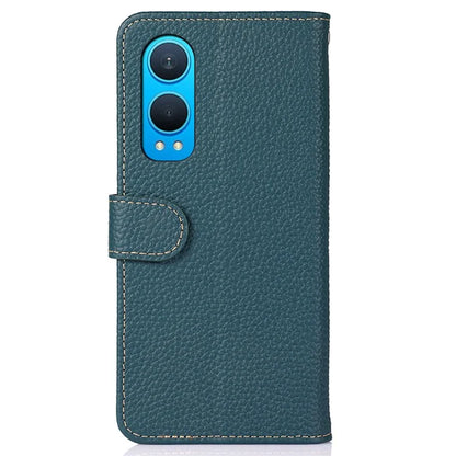 KHAZNEH For OnePlus Nord CE4 Lite 5G / Oppo K12x 5G (China) Phone Case Genuine Cow Leather Flip Cover