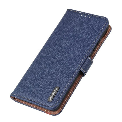 KHAZNEH For OnePlus Nord CE4 Lite 5G / Oppo K12x 5G (China) Phone Case Genuine Cow Leather Flip Cover