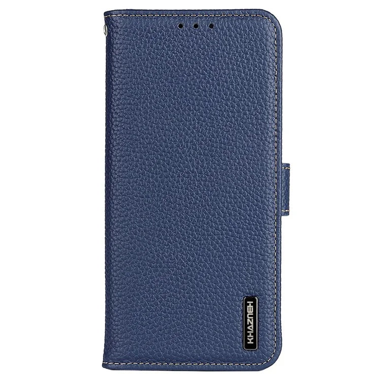 KHAZNEH For OnePlus Nord CE4 Lite 5G / Oppo K12x 5G (China) Phone Case Genuine Cow Leather Flip Cover