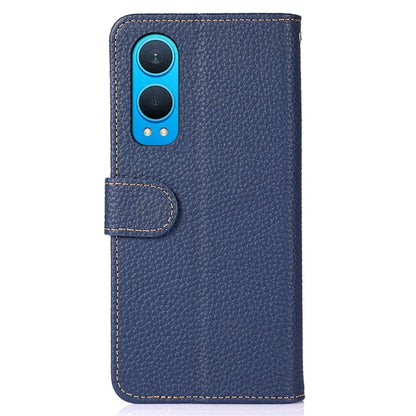 KHAZNEH For OnePlus Nord CE4 Lite 5G / Oppo K12x 5G (China) Phone Case Genuine Cow Leather Flip Cover