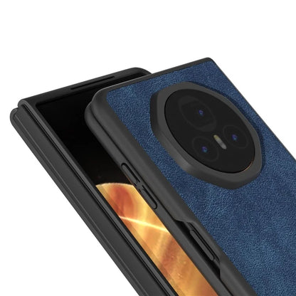 For Honor Magic V3 5G Case PU+PC Shockproof Phone Cover Black Edge