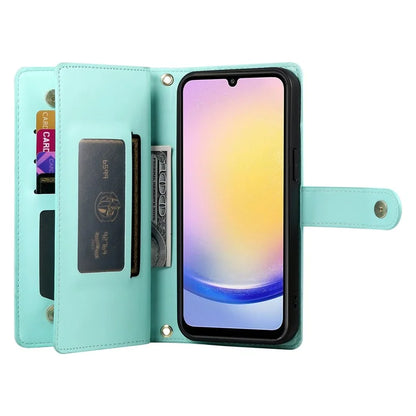 DF-011 For Samsung Galaxy A25 5G (Global) (161.0 X 76.5 X 8.3mm) Leather Case Crossbody Phone Bag
