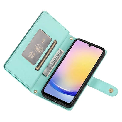 DF-011 For Samsung Galaxy A25 5G (Global) (161.0 X 76.5 X 8.3mm) Leather Case Crossbody Phone Bag