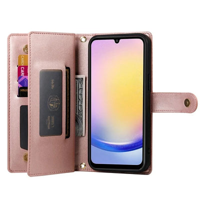 DF-011 For Samsung Galaxy A25 5G (Global) (161.0 X 76.5 X 8.3mm) Leather Case Crossbody Phone Bag