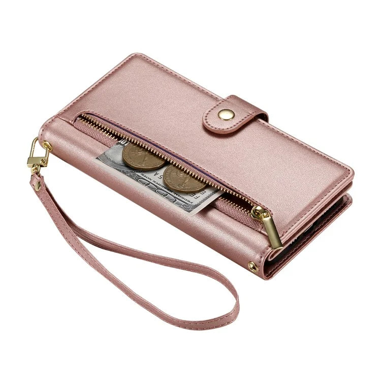 DF-011 For Samsung Galaxy A25 5G (Global) (161.0 X 76.5 X 8.3mm) Leather Case Crossbody Phone Bag