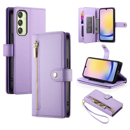 DF-011 For Samsung Galaxy A25 5G (Global) (161.0 X 76.5 X 8.3mm) Leather Case Crossbody Phone Bag