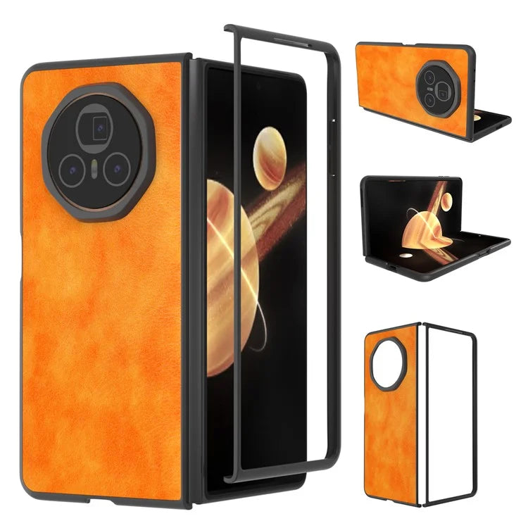 For Honor Magic V3 5G Case Litchi Texture PU Leather+PC Phone Cover