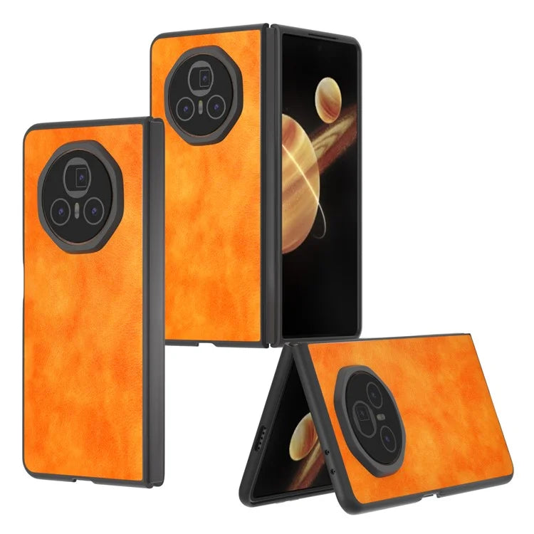 For Honor Magic V3 5G Case Litchi Texture PU Leather+PC Phone Cover