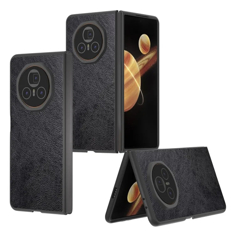 For Honor Magic V3 5G Case Litchi Texture PU Leather+PC Phone Cover