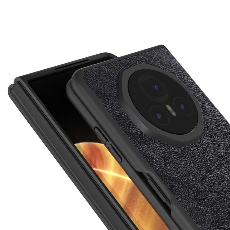 For Honor Magic V3 5G Case Litchi Texture PU Leather+PC Phone Cover