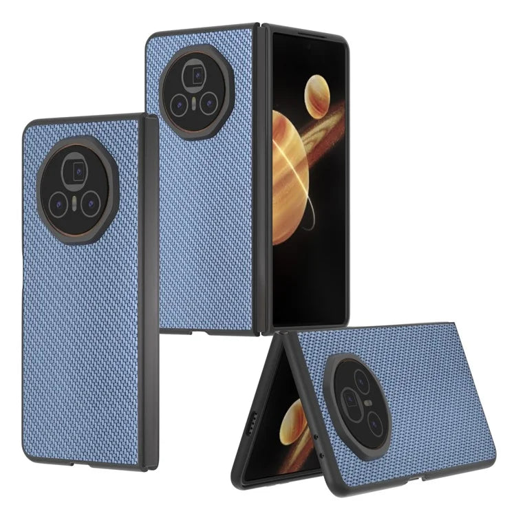 For Honor Magic V3 5G Case Carbon Fiber Texture PU+PC Phone Cover