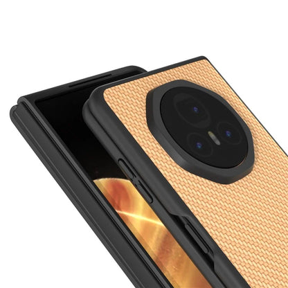 For Honor Magic V3 5G Case Carbon Fiber Texture PU+PC Phone Cover