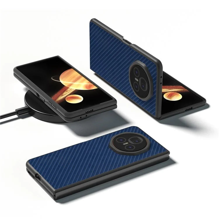 For Honor Magic V3 5G Case Carbon Fiber Texture PU+PC Phone Cover