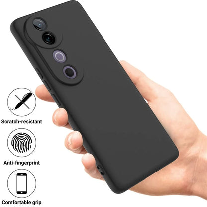For vivo V40 5G / S19 Pro 5G Case Liquid Silicone Mobile Phone Cover with Strap