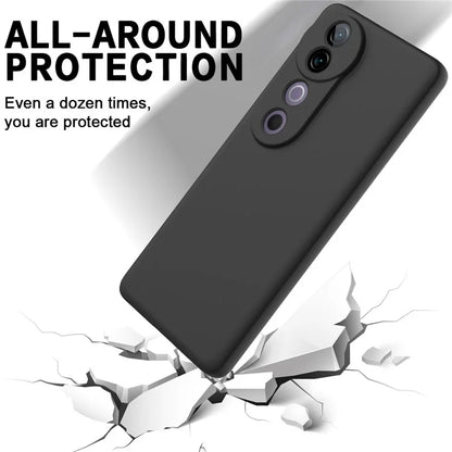 For vivo V40 5G / S19 Pro 5G Case Liquid Silicone Mobile Phone Cover with Strap