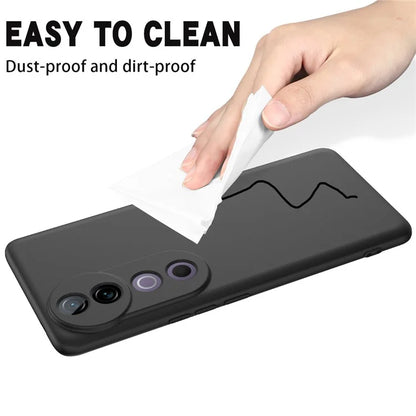 For vivo V40 5G / S19 Pro 5G Case Liquid Silicone Mobile Phone Cover with Strap