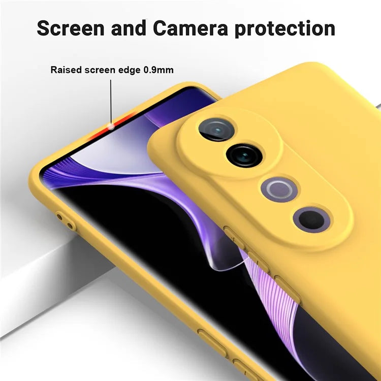 For vivo V40 5G / S19 Pro 5G Case Liquid Silicone Mobile Phone Cover with Strap