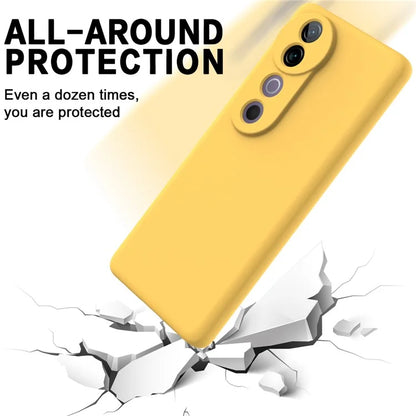 For vivo V40 5G / S19 Pro 5G Case Liquid Silicone Mobile Phone Cover with Strap