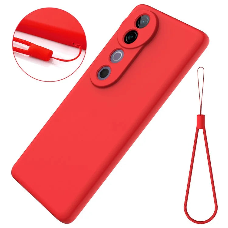 For vivo V40 5G / S19 Pro 5G Case Liquid Silicone Mobile Phone Cover with Strap