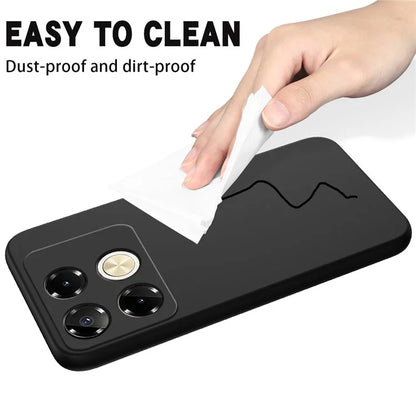 For Infinix Note 40 5G Case with Hand Strap Liquid Silicone Anti-Drop Phone Cover
