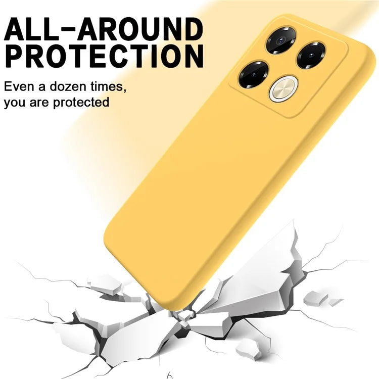 For Infinix Note 40 5G Case with Hand Strap Liquid Silicone Anti-Drop Phone Cover
