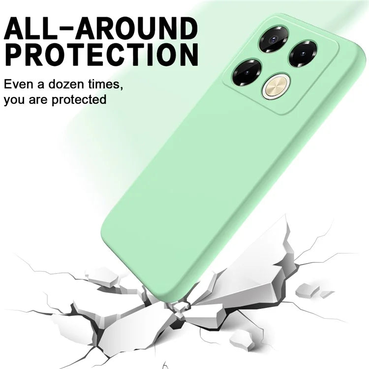 For Infinix Note 40 5G Case with Hand Strap Liquid Silicone Anti-Drop Phone Cover