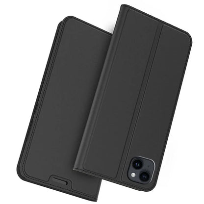 For iPhone 13 Case Leather Phone Cover Stand with Hidden Magnetic Closure