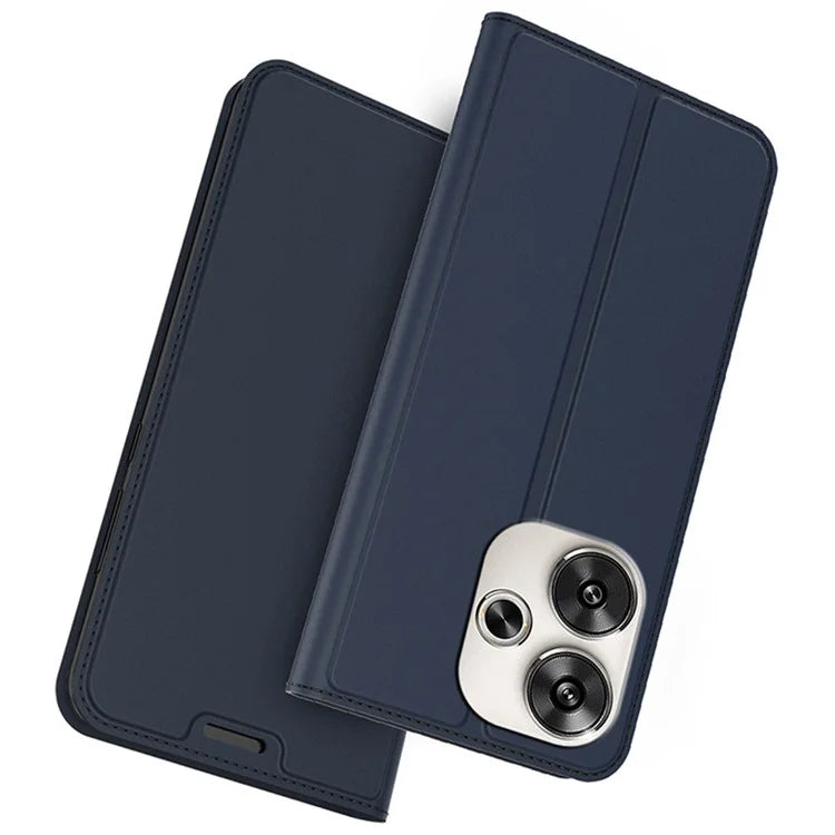 For Xiaomi Poco F6 5G / Redmi Turbo 3 5G Case PU Leather Flip Phone Cover Strong Magnetic Suction