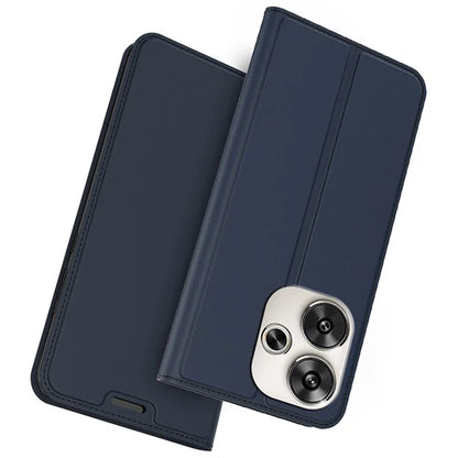 For Xiaomi Poco F6 5G / Redmi Turbo 3 5G Case PU Leather Flip Phone Cover Strong Magnetic Suction
