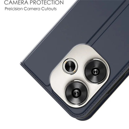 For Xiaomi Poco F6 5G / Redmi Turbo 3 5G Case PU Leather Flip Phone Cover Strong Magnetic Suction