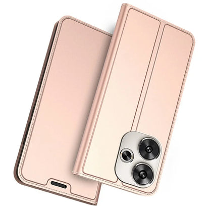 For Xiaomi Poco F6 5G / Redmi Turbo 3 5G Case PU Leather Flip Phone Cover Strong Magnetic Suction