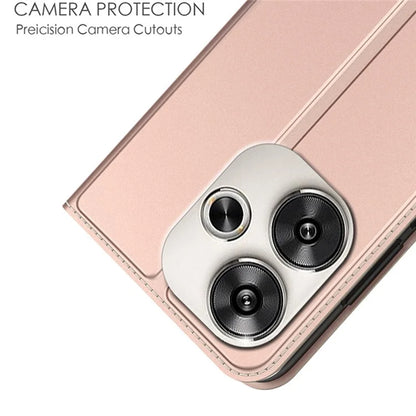 For Xiaomi Poco F6 5G / Redmi Turbo 3 5G Case PU Leather Flip Phone Cover Strong Magnetic Suction